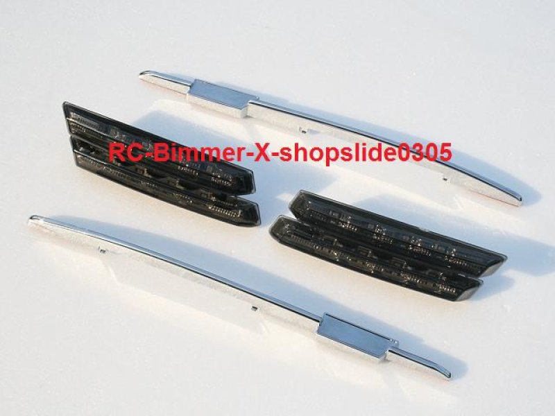画像1: E90 E91 E92 E93 E60 E61用6LEDサイドマーカー スモーク (1)