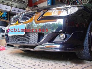 人気◇BMW E60M5用 HMフロントカーボンリップ/タイプ1◇カーボン