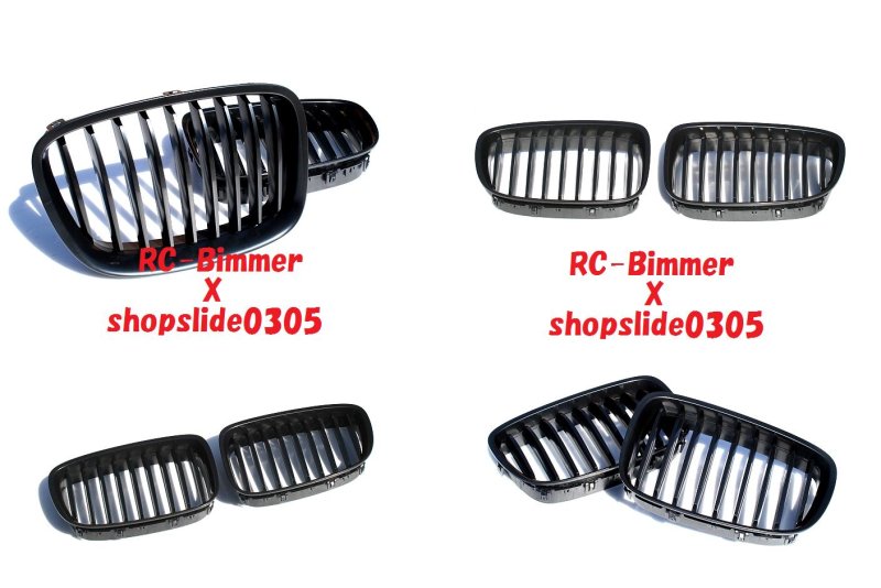画像1: ◆BMW F01 F02 F03 F04 7シリーズ用 ブラックキドニーグリル/740/730/750/760/センターグリル/ラジエターグリル/クロスカーボン/ドレスアップ/ (1)