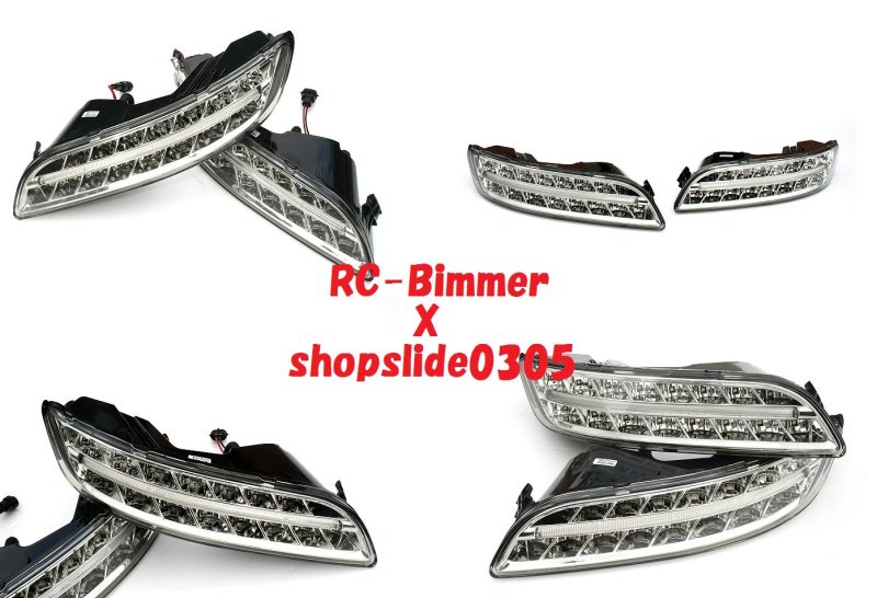 画像1: ◆ポルシェ 997 カレラ 前期用 高輝度LEDバンパー補助ライト◆ファイバーLED フォグランプ/4S/ターボ/GTS/人気商品/PORSCHE/ (1)