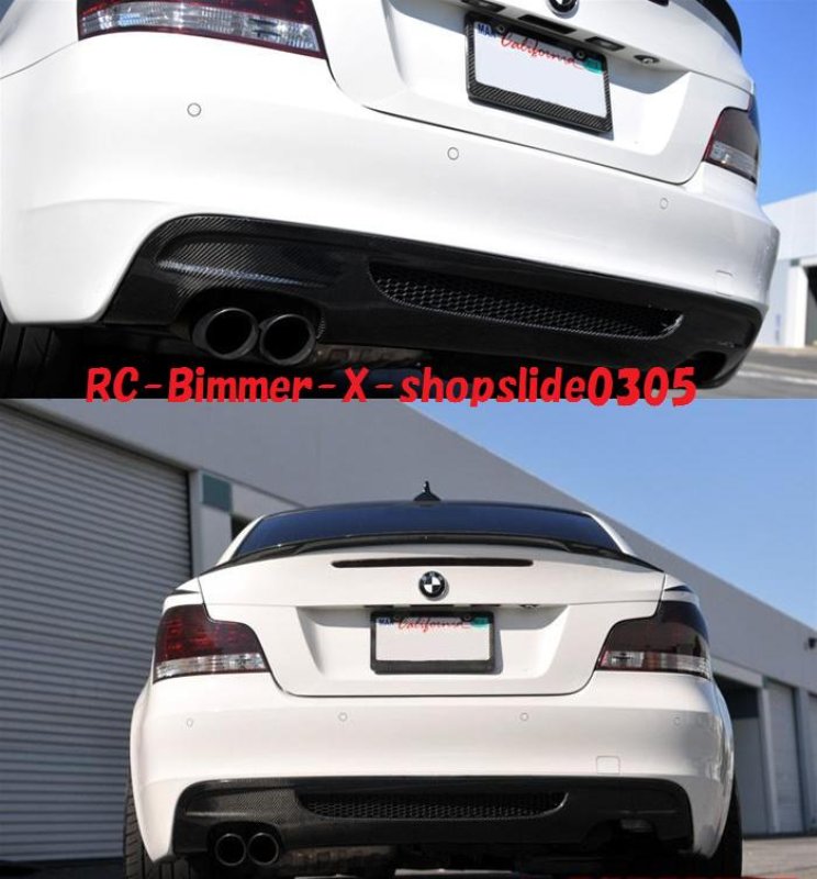 画像1: ◆BMW E82 Mスポーツ用カーボンディフューザー◆MSPORT クーペ/120/135/ディフェーザー/アンダーリップ/カーボンエアロ/パフォーマンス/ (1)