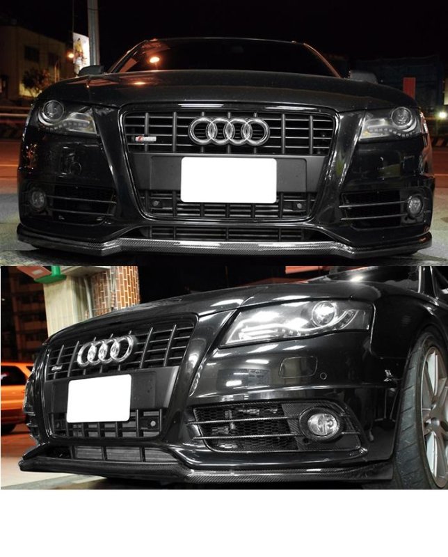 画像1: ◆AUDI B8 A4 S4用フロントカーボンスポイラー◆アウディ (1)