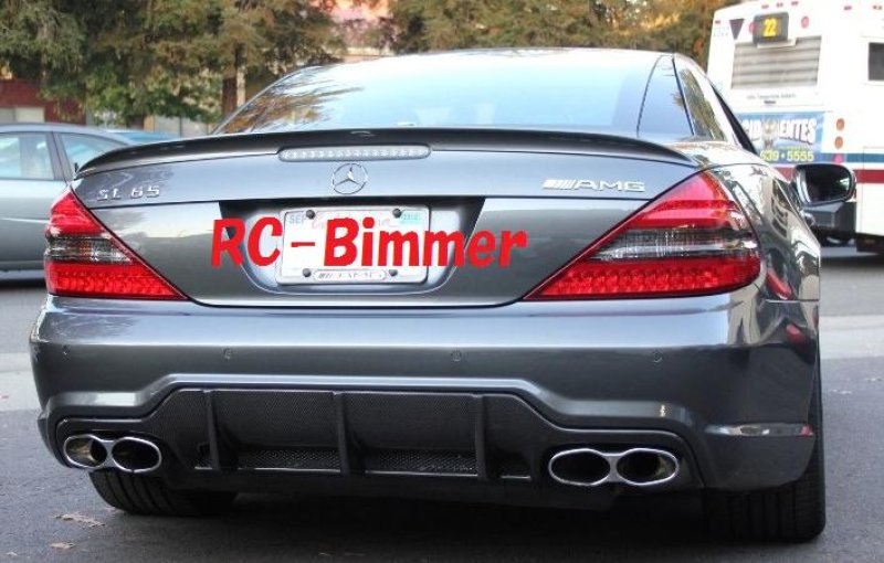画像1: 人気商品◆R230 SL63 SL65用カーボンリアデュフューザー◆デフューザー/リアウイング/アンダーリップ/綾織カーボン/DTM/AMG/ベンツ (1)