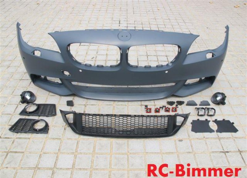 画像1: 人気商品◆BMW F10 F11 5シリーズ用PPウレタン製 Mスポーツフロントバンパーセット/520/523/528/535/540/550/純正同様素材/保険会社あっせん品/高品質/ (1)