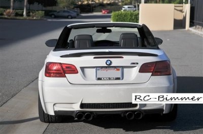 画像1: BMW E93 3シリーズ パフォーマンススタイルトランクカーボンスポイラー