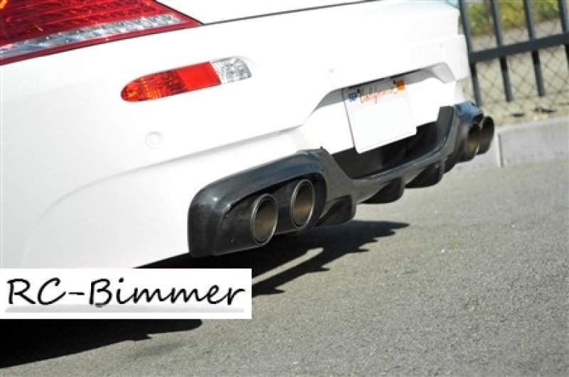 画像1: BMW E63 E64M6用綾織カーボンリアデフューザー◆ディフェーザー (1)