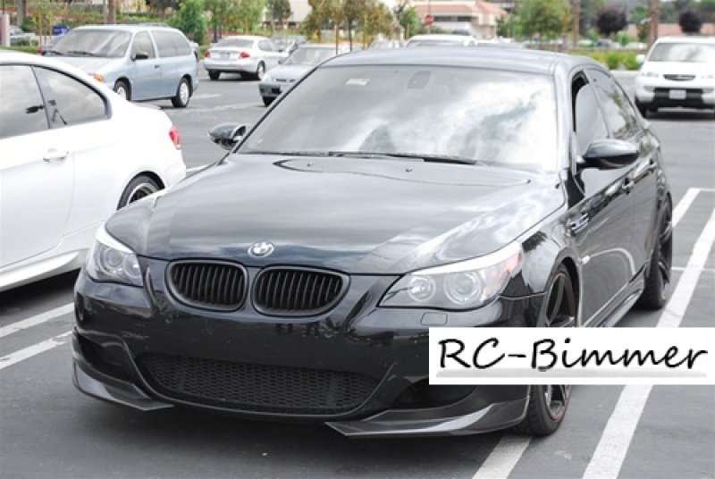 画像1: ◆BMW E60M5用 フロントカーボンリップ タイプ２◆カーボンスポイラー/スプリッタ/カナード/E60 M5/SMG (1)