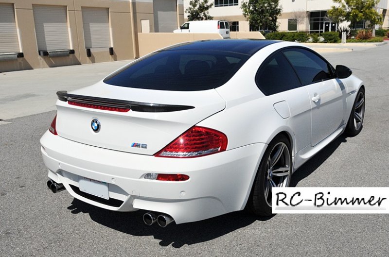 画像1: ◆BMW E63 6シリーズクーペ / E63M6用カーボントランクスポイラー◆後期専用/LCI/リアスポイラー/リアウイング/綾織カーボン/630/640/650/Mエアロ◆ (1)