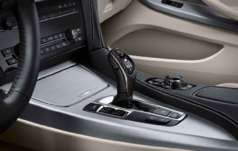 画像1: BMW Fシリーズ汎用リアルカーボンATシフトレバートリム/F10/F01/F32/F30/F20/F06/F12/F13/F14/F15/F16 (1)