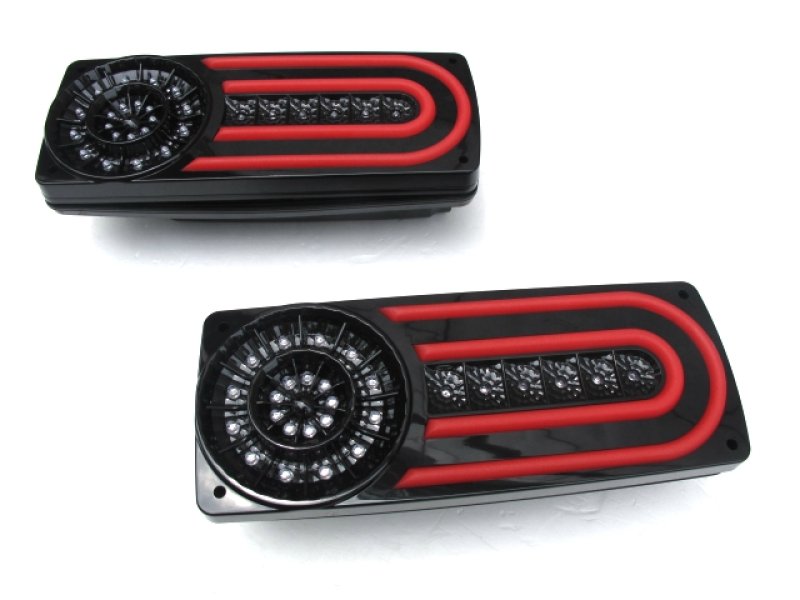 画像1: ◆ベンツ W463 07仕様スモークLEDテールランプセット ゲレンデ◆タイプ２ (1)