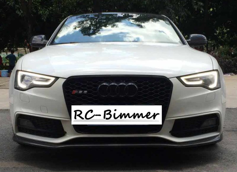 画像1: ◆アウディ 2012~後期B8 A5/S5用カーボンリップスポイラー◆カーボンリップ/アンダーリップ/エアロ/ドレスアップ (1)