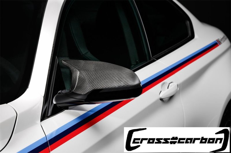 画像1: ◆BMW F82M4/F80M3用ドライカーボンミラーカバー/綾織カーボン/サイドミラーカバー/ドアミラーカバー/LHD/RHD/Mパフォーマンス (1)
