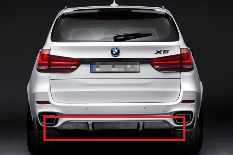 画像1: ◆BMW F15X5 Mスポーツ用 Mパフォーマンスリアカーボンディフェーザー◆ディフューザ/カーボンエアロ/BMW PERFORMNCE/CROSS CARBON (1)