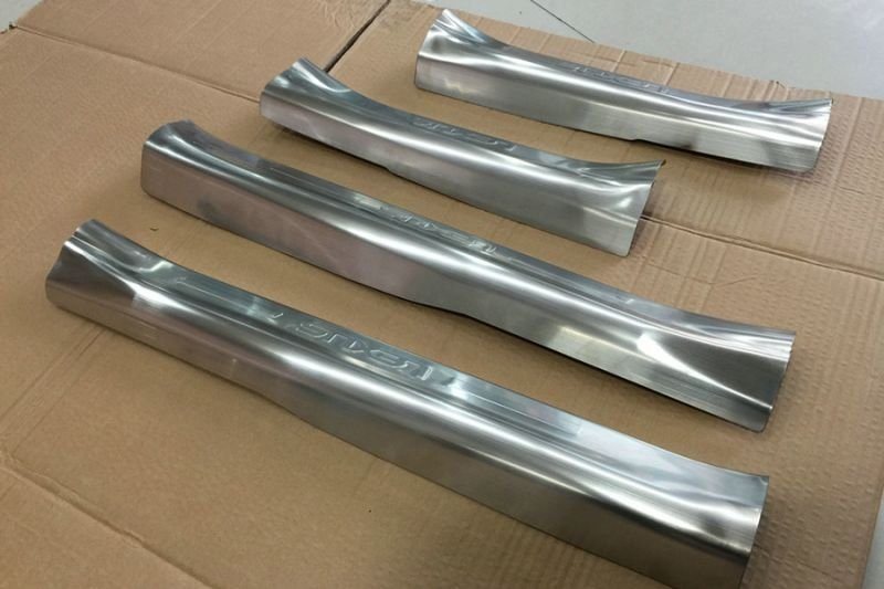 画像1: レクサス 2014- NX用　スチール製泥除けステップガード/ドアシル/塗装保護　傷防止 (1)
