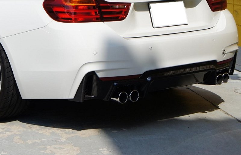 画像1: 送料無料◆BMW F32/F33/F36用 ECCタイプカーボンディフューザー◆本物カーボン (1)