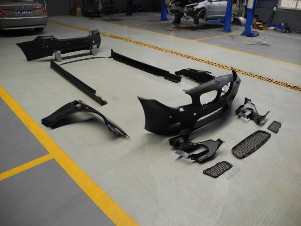 画像6: 人気商品◆PPウレタン製◆BMW F10 改F10M5ルックエアロフルセット/M5も装着可能/F11ワゴンはフロント、サイドステップ取り付け (6)