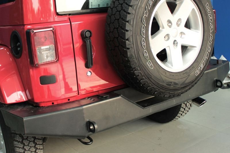 画像1: JEEP/ジープ2007-2015年 ランクラー用リアスチールガードバー/Wrangler/フレーム (1)