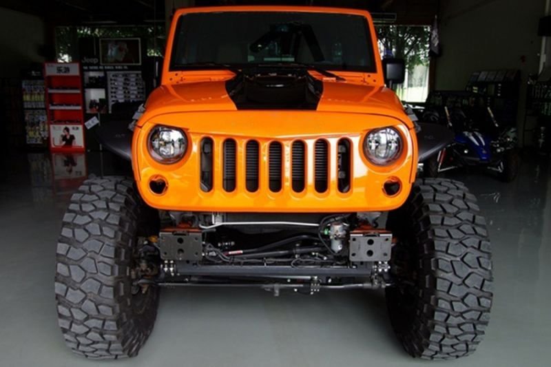 画像1: JEEP/ジープ2011-2015年 ランクラー用アグレッシブタイプフロントブラックグリル/Wrangler (1)