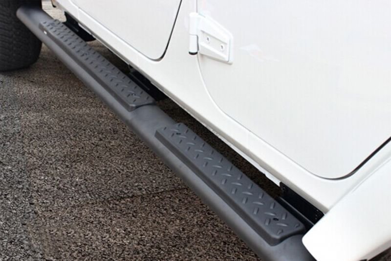 画像1: JEEP/ジープ07-15年 ランクラー 4ドア用アルミサイドステップバー/Wrangler (1)