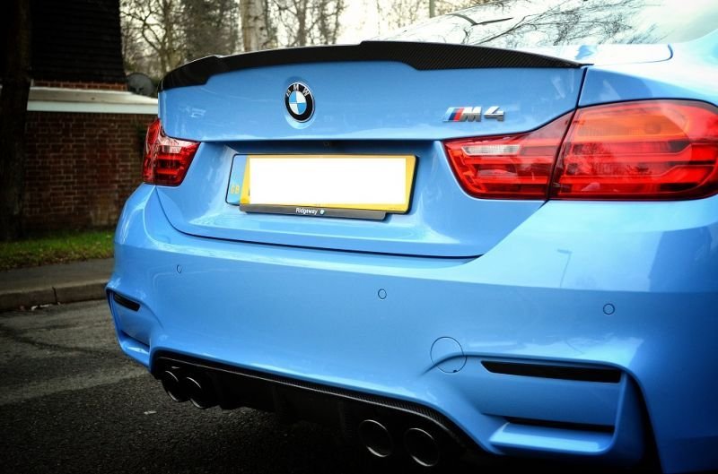 画像1: ◆BMW F80M3/F82M4用 M PERFORMANCE リアカーボンディフェーザー/デフューザー/綾織/BMパフォーマンス/アンダーリップ/最安値挑戦/クロスカーボン/F83M4 (1)