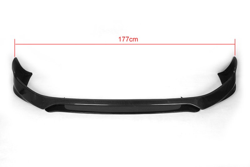 画像1: ワーゲン/VW ゴルフ７ GTi用カーボンフロントスポイラー/リップスポイラー/綾織 (1)
