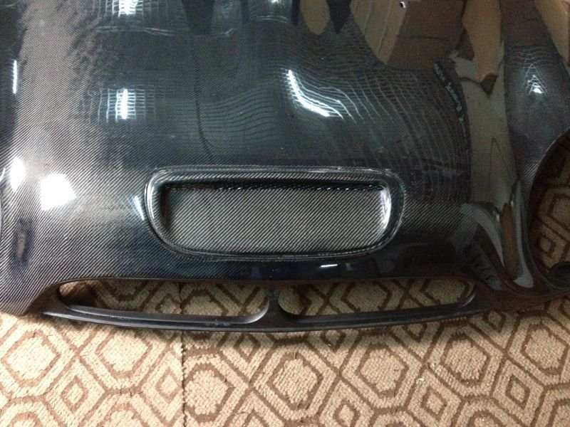 画像1: ◆BMW/MINI/初代ミニークーパー用ボンネット用カーボンダクト/綾織/クラブマン/クーペ/インテークカバー (1)