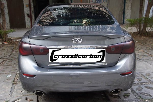 画像3: ニッサン/インフィニティ Q50 スカイラインセダン用T-3タイプトランクスポイラー/ABS (3)