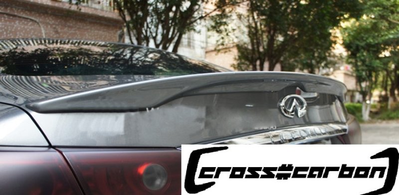 画像1: ニッサン/インフィニティ Q50 スカイラインセダン用T-3タイプトランクスポイラー/ABS (1)