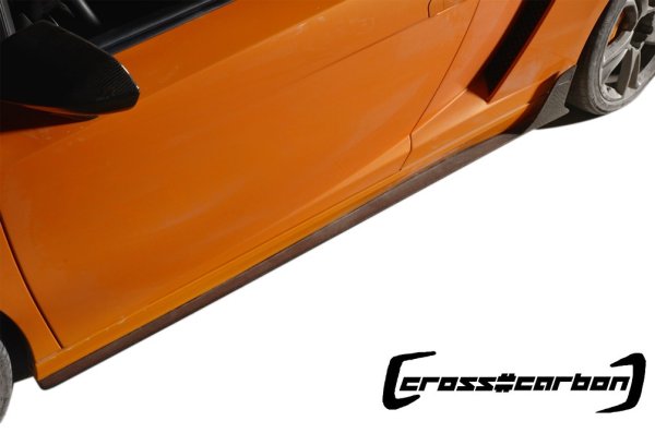 画像4: 送料無料◆ランボルギーニ ガヤルド用 DMcスタイル カーボン製サイドスカート/LP550/LP560/LP570 (4)