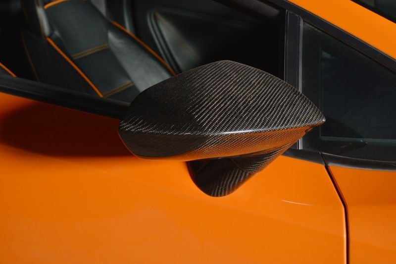 画像1: 送料無料◆ランボルギーニ ガヤルド用綾織カーボンミラーカバーセット/LP550/LP560/LP570 (1)