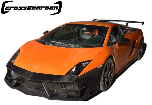 画像2: 送料無料◆ランボルギーニ ガヤルド用 DMcスタイル カーボン製サイドスカート/LP550/LP560/LP570 (2)