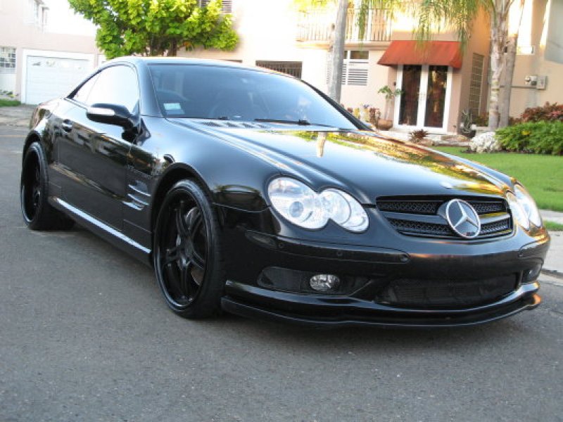 画像1: ◆ベンツ R230 SL 06-08中期モデル用 ブラックセンターグリル/SL65/SL63/ブラックシリーズ/センターグリル/ラジエーターグリル/メルセデス/SL350/SL500 (1)