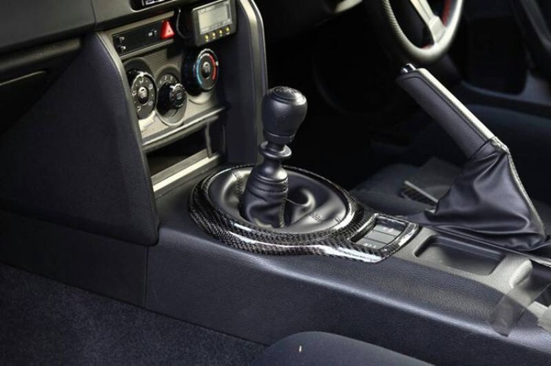 画像1: トヨタ/スバル 86/BRZ用カーボンシフトパネル/カーボントリム/STi/GT86/TOM (1)