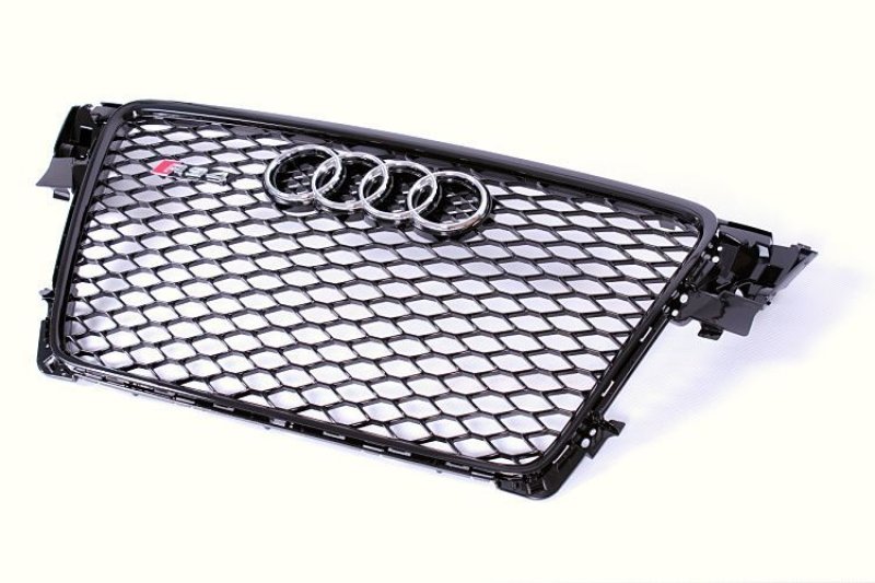 画像1: AUDI アウディB8 K8 前期A4/S4用RSタイプハニカムブラックセンターグリル (1)