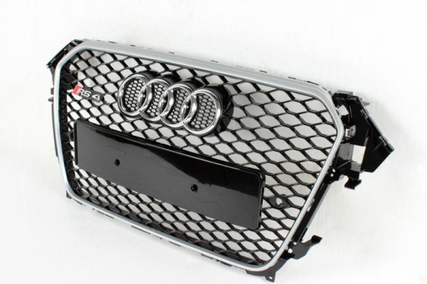 画像7: AUDI アウディB8 K8 後期A4/S4用/RS4用RSタイプハニカムブラックグリル/PTS有 (7)