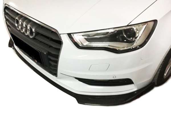 画像2: ◆アウディ8V A3セダン用フロントカーボンスポイラー/純正車両/Sライン不可 (2)