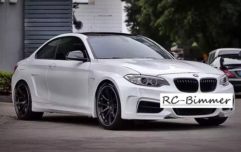 画像1: 送料無料◆BMW F22 "シリーズ用MANHAスタイルワイドボディキット◆10ピース/216/220/235/M2 (1)