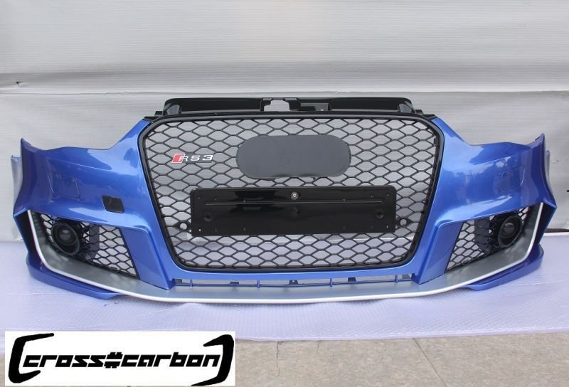 画像1: アウディ 8V A3/S3 セダン用RS3タイプウレタンバンパーセット/オプション有 (1)