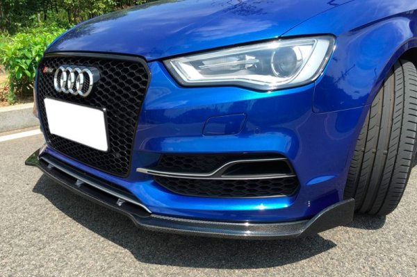 画像5: 送料無料◆アウディ8V A3/S3用カーボンフロントスポイラー/Ｓライン/タイプ２ (5)