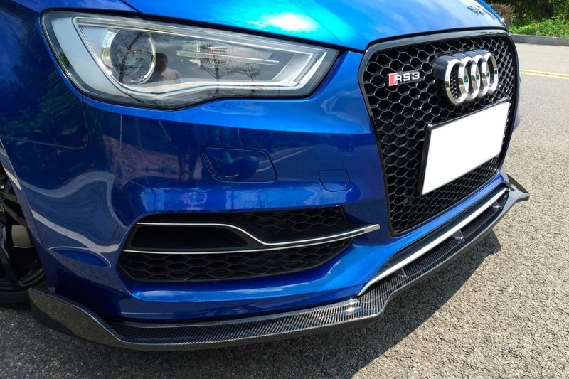 画像4: 送料無料◆アウディ8V A3/S3用カーボンフロントスポイラー/Ｓライン/タイプ２ (4)