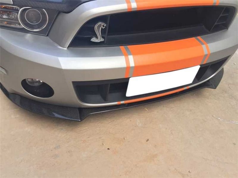 画像1: ◆フォード マスタングGT500タイプフロントカーボンスポイラー◆国産綾織カーボン (1)