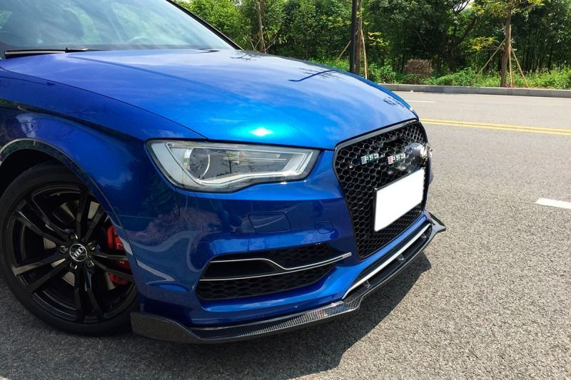 画像7: 送料無料◆アウディ8V A3/S3用カーボンフロントスポイラー/Ｓライン/タイプ２ (7)