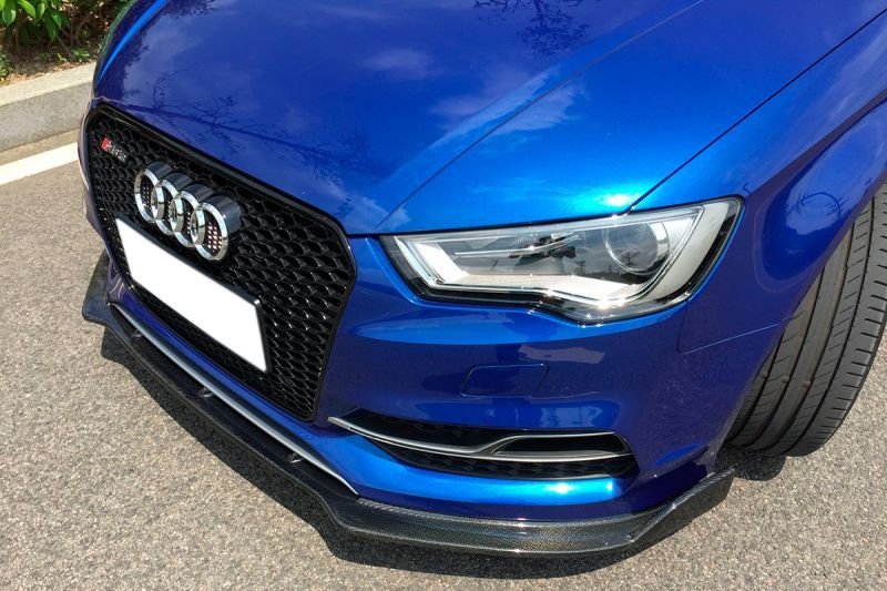画像3: 送料無料◆アウディ8V A3/S3用カーボンフロントスポイラー/Ｓライン/タイプ２ (3)