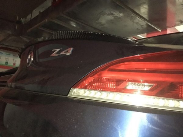画像5: ◆BMW E89 Z4 09-17年用 JCSタイプ綾織カーボントランクスポイラー/E89Z4/クロスカーボン/リアウイング/リアスポイラー/カーボンウイング/ハーマン/アルピナ/シュニ (5)