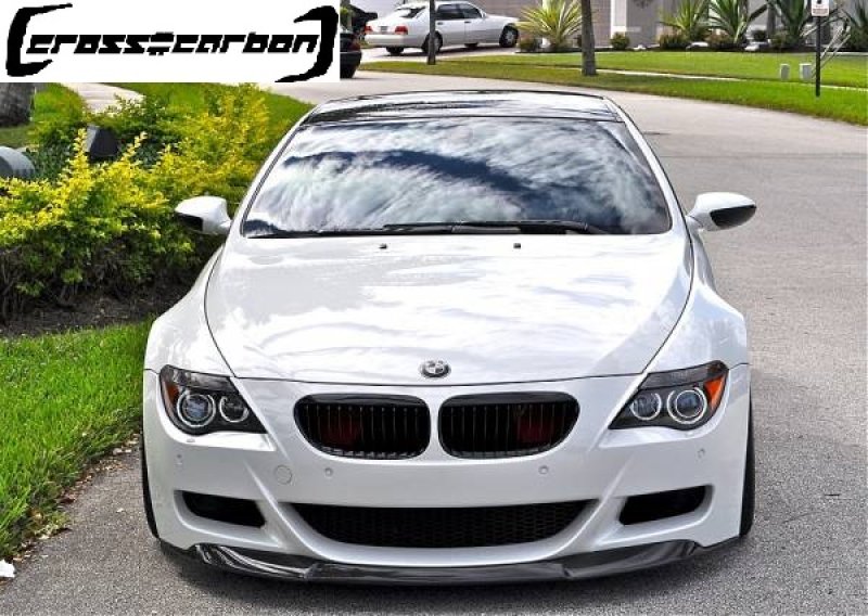 画像1: ◆BMW E63M6/E64M6用フロントカーボンスポイラー◆Vrsタイプ/カーボンスポイラー/カーボンリップ/アンダーリップ/シュタイナー/VRS/綾織/カーボンリップ (1)