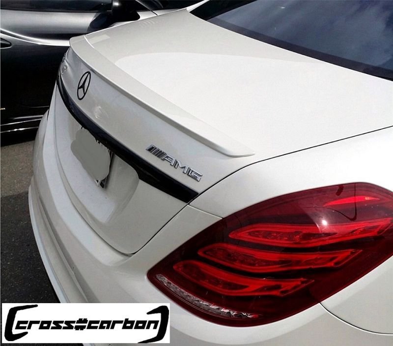 画像1: ◆ベンツ W222 Sクラス セダン用 AMGタイプ トランクスポイラー/ABS/S300/S400/S450/S430/S550/S65/クロスカーボン/リアウイング/リアスポイラー/エアロ/メルセデス/BENZ (1)