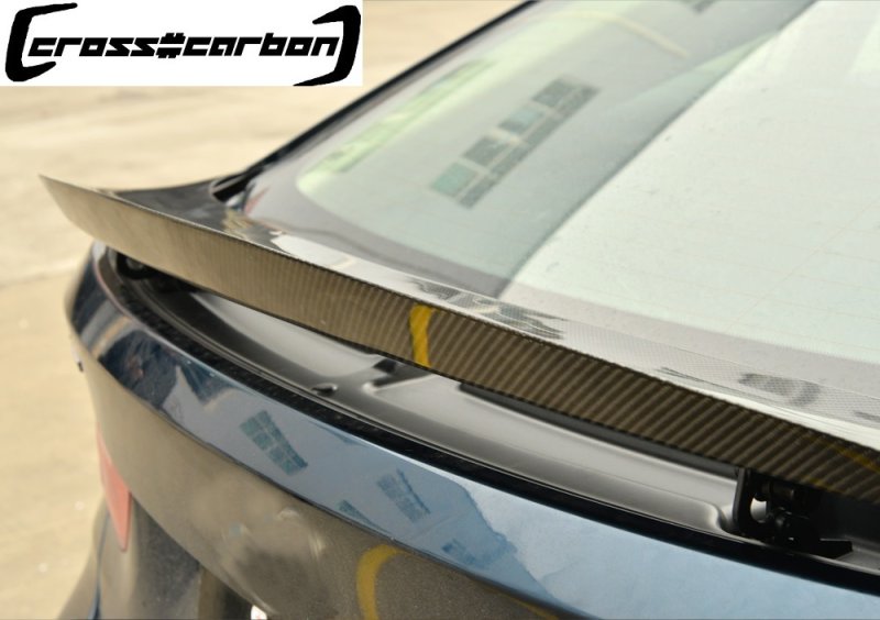 画像1: ◆BMW F34 3シリーズGT用カーボントランクスポイラー/タイプ２/クロスカーボン/綾織/稼働ウイング/リアウイング/リアスポイラー/320/328/330/340 (1)