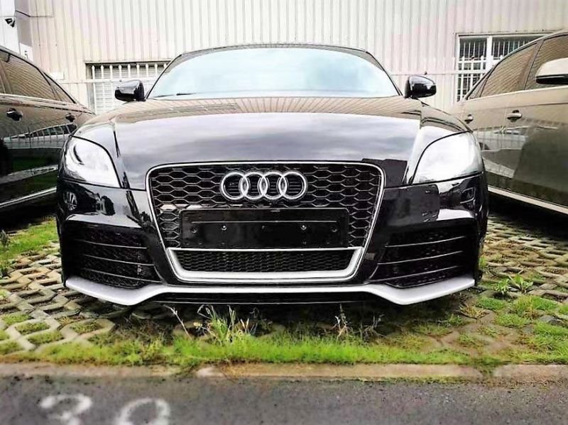 画像1: AUDI/PPウレタン製/アウディ8J TT/TTS用 TTRSルックバンパーエアロセット一式/ハニカムグリル/サイドステップ/リアディフューザー/テールパイプ/フロントバンパー (1)
