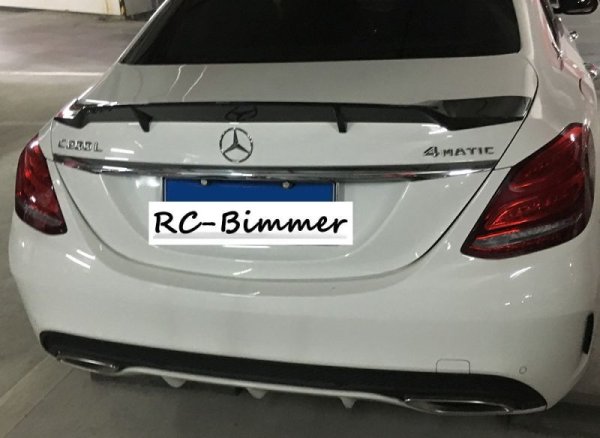 画像8: ◆ベンツ W205 Cクラスセダン用MLタイプカーボントランクスポイラー/C450/C63/クロスカーボン (8)