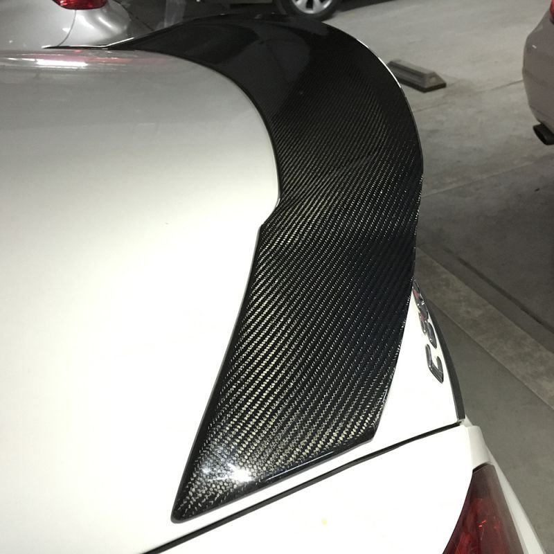 画像1: ◆ベンツ W205 Cクラスセダン用MLタイプカーボントランクスポイラー/C450/C63/クロスカーボン (1)